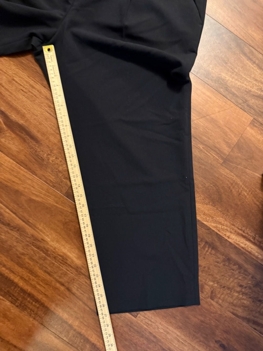 NWT Abercrombie & Fitch High Rise Straight Black Dress Pant 20 Short - Picture 4 of 6